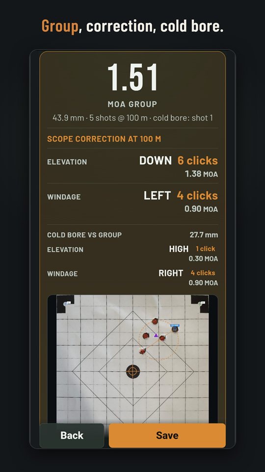 Group size, correction and cold bore